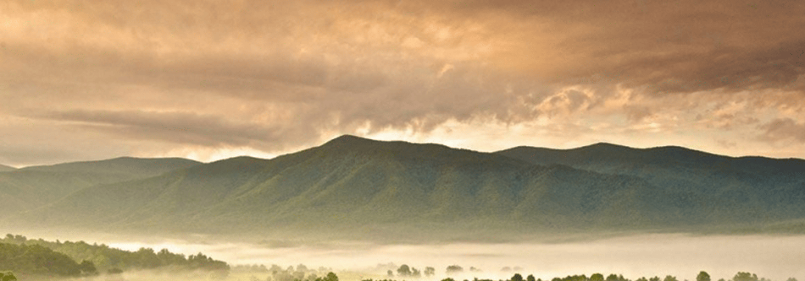 View of the mountains from Townsend, Tennessee